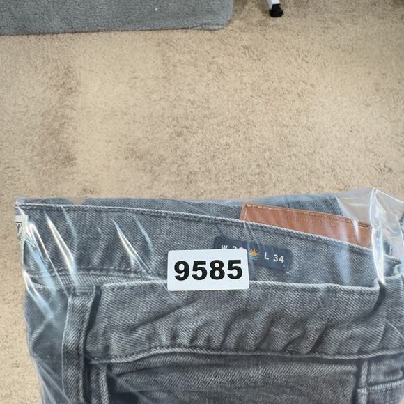 Faherty Men's Stretch Terry 5 Pocket Black Jeans Size 38x34 - Picture 11 of 11